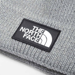 thumbnail The North Face TNF Logo Box Cuffed Beanie, TNF Medium Grey, Detail Shot 2