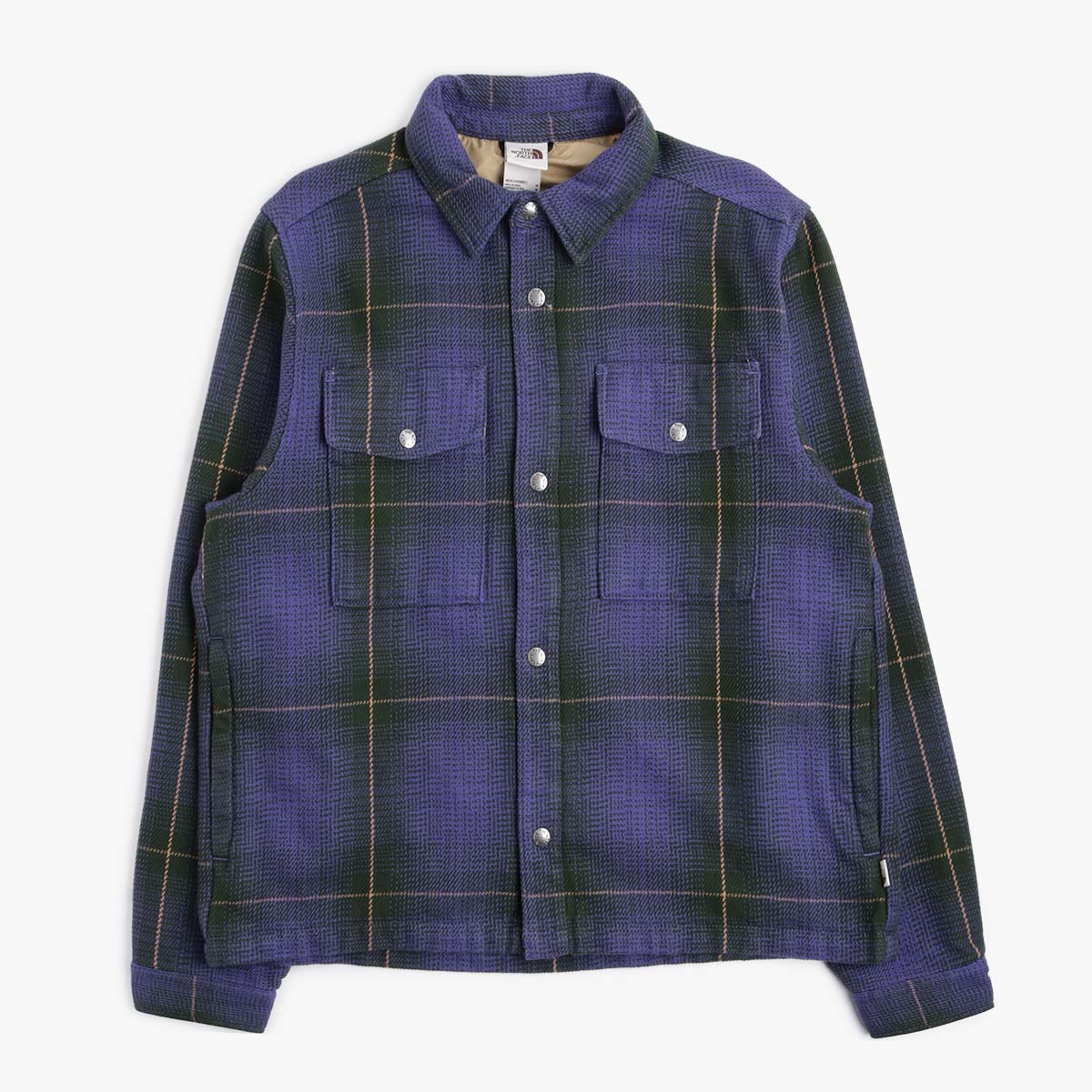 The North Face Valley Twill Utility Shacket, Pine Needle Large Halfdome Shadow Plaid, Detail Shot 1