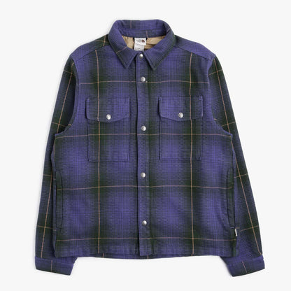 The North Face Valley Twill Utility Shacket, Pine Needle Large Halfdome Shadow Plaid, Detail Shot 1