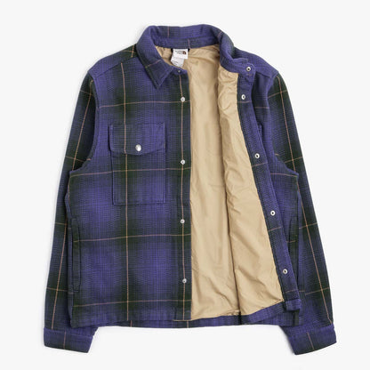 The North Face Valley Twill Utility Shacket, Pine Needle Large Halfdome Shadow Plaid, Detail Shot 2