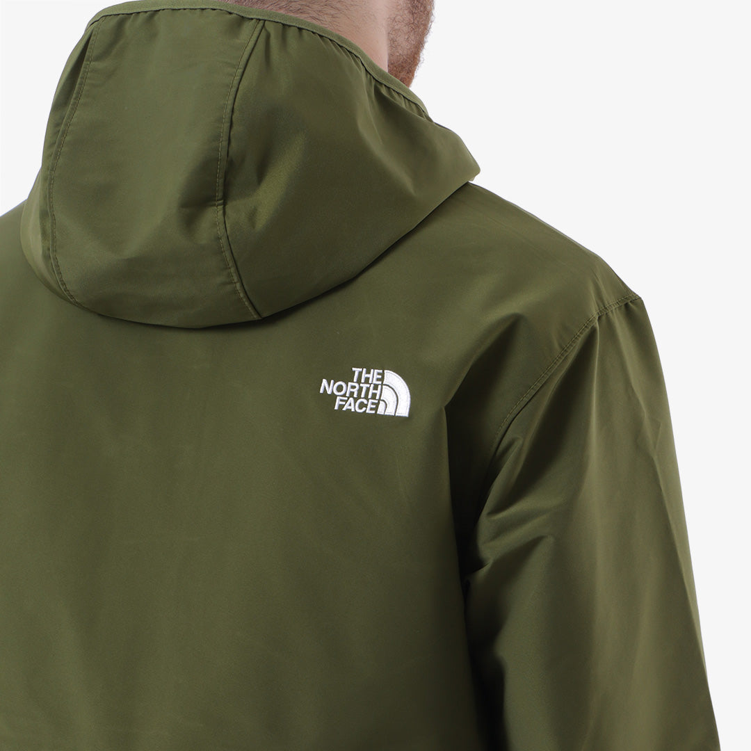 The North Face Easy Wind Hooded Full Zip Jacket, Forest Olive, Detail Shot 4