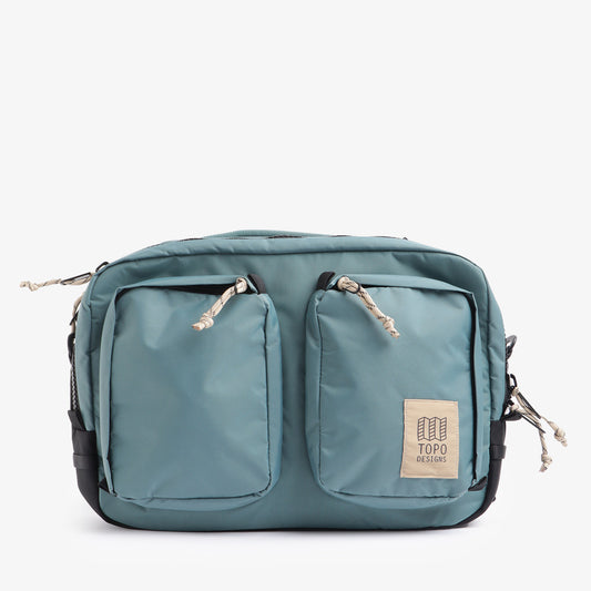 Topo Designs Global Briefcase, Sea Pine, Detail Shot 1