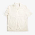 Univeral Works Camp Shirt, Ecru Broadcloth, Detail Shot 1