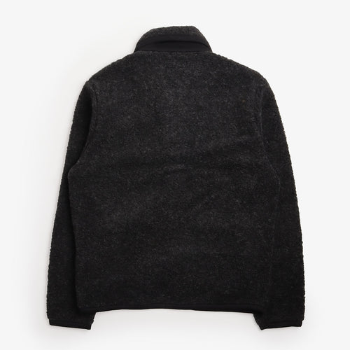 Universal Works Fleece Lancaster Jacket in Charcoal, back view