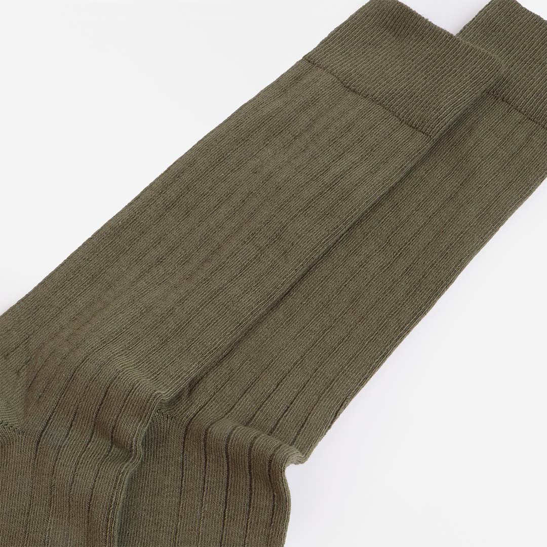 Universal Works 3 Pack Modal Socks, Ecru Grey Green, Detail Shot 5