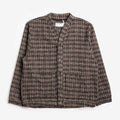 Universal Works Advance Cardigan, Brown Jacquard Knit, Detail Shot 1