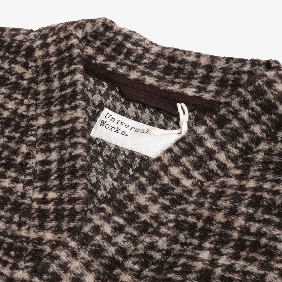 Universal Works Advance Cardigan - Brown Jacquard Knit – Urban