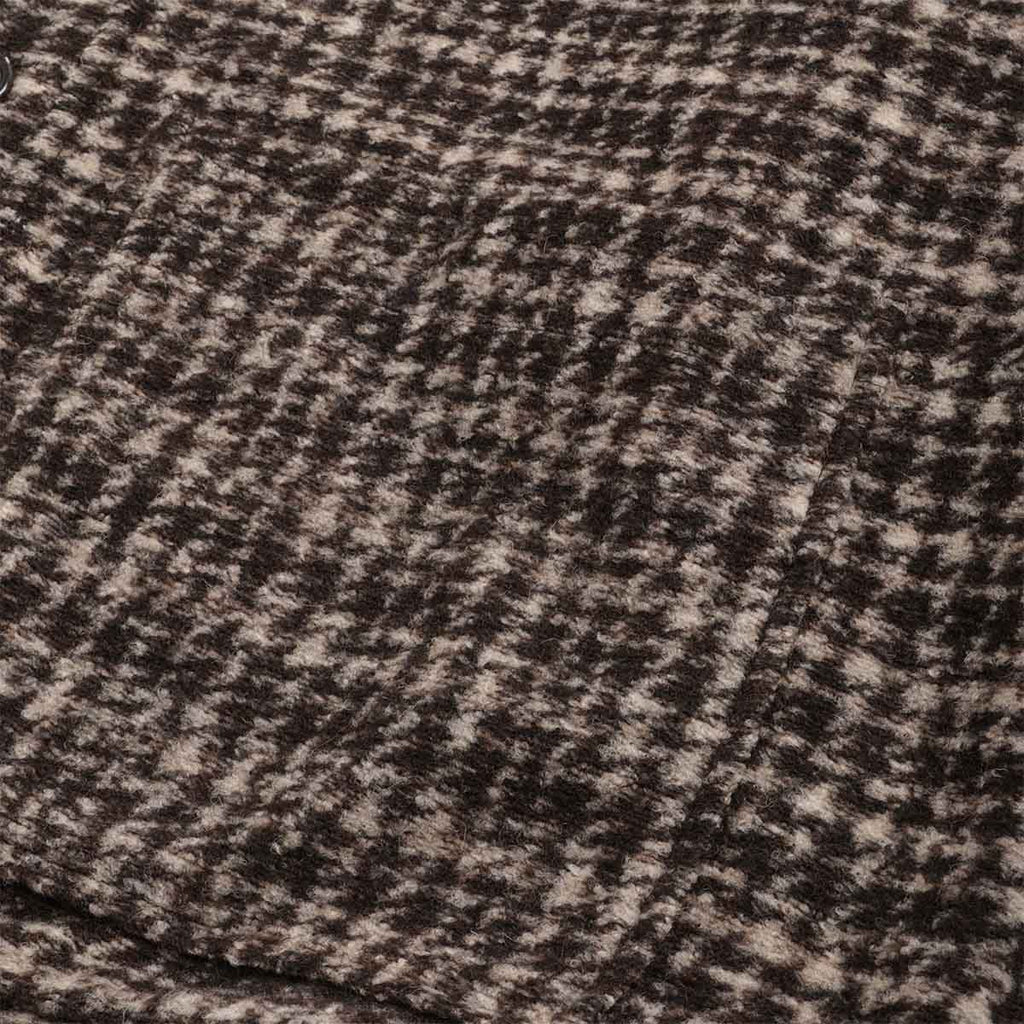 Universal Works Advance Cardigan, Brown Jacquard Knit, Detail Shot 3