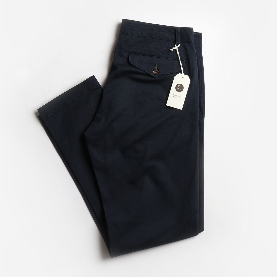 Universal Works Aston Pant, Navy, Detail Shot 1
