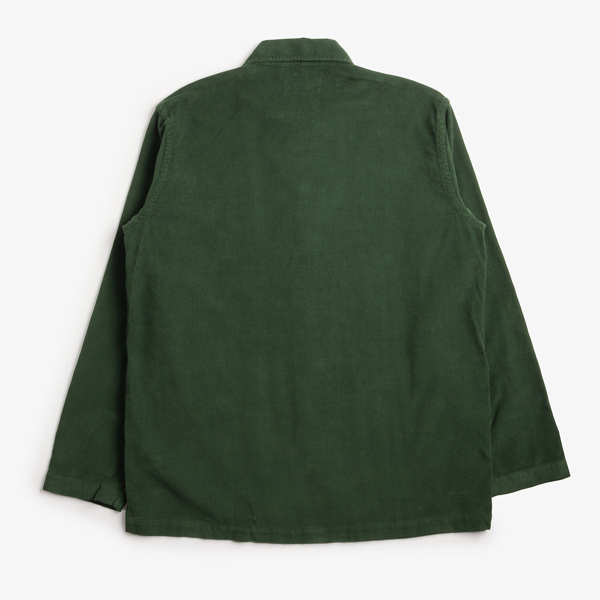 Universal Works Bakers Overshirt, Fine Cord Green, Detail Shot 4