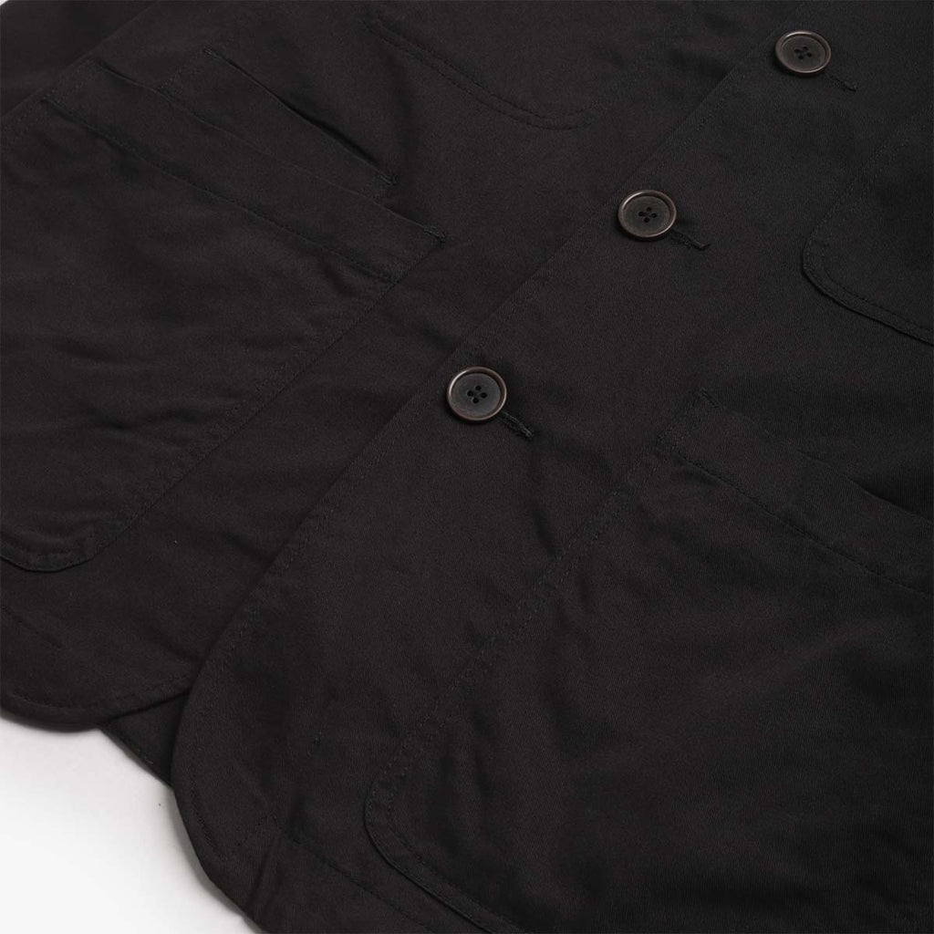 Universal Works Bakers Jacket, Black Twill, Detail Shot 3