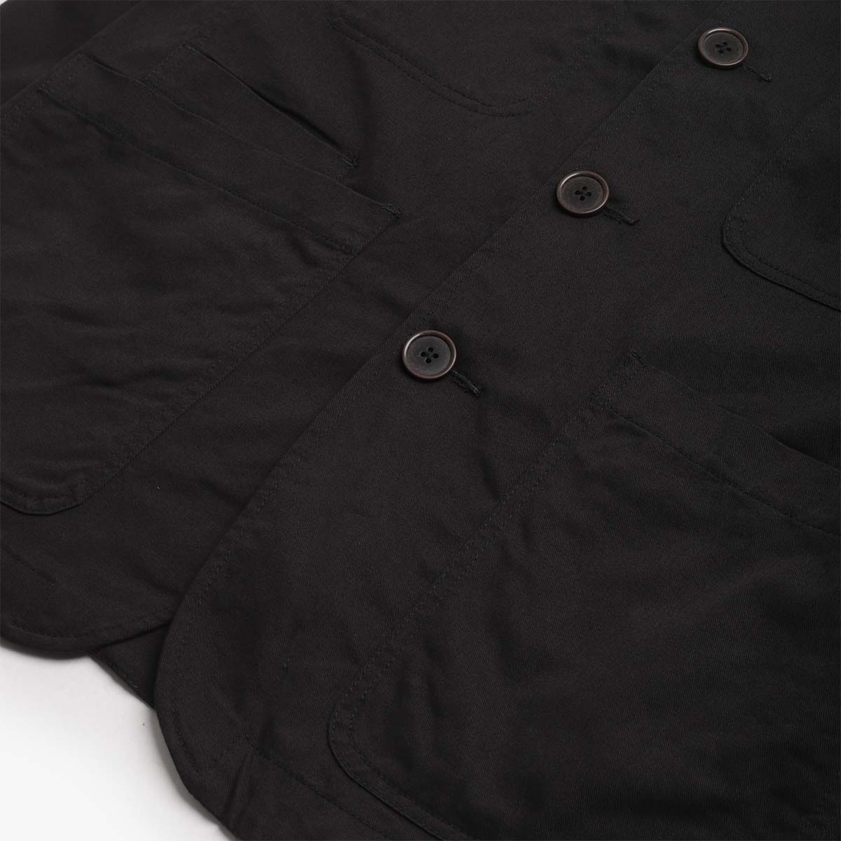 main Universal Works Bakers Jacket, Black Twill, Detail Shot 3
