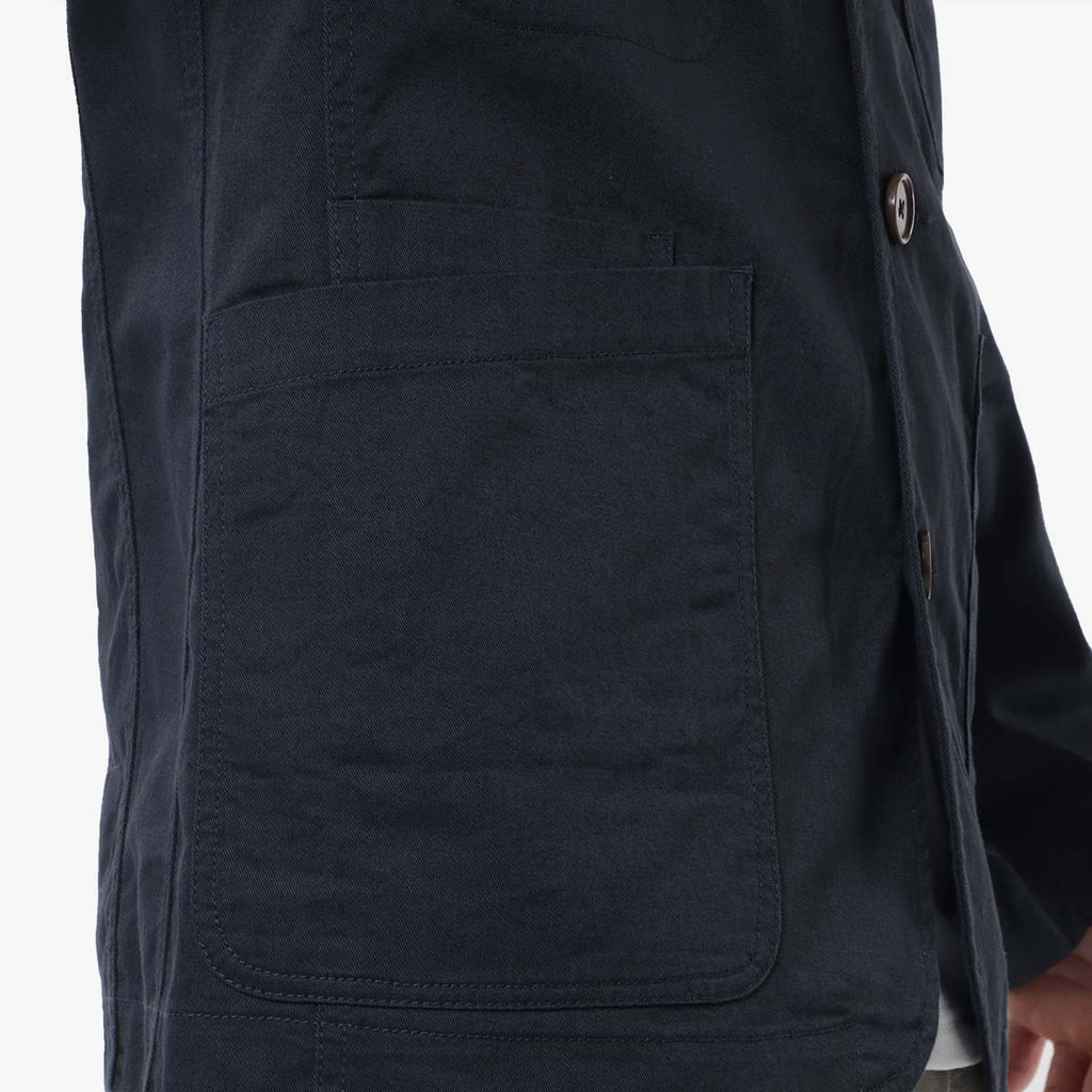 Universal Works Bakers Jacket, Navy, Detail Shot 5