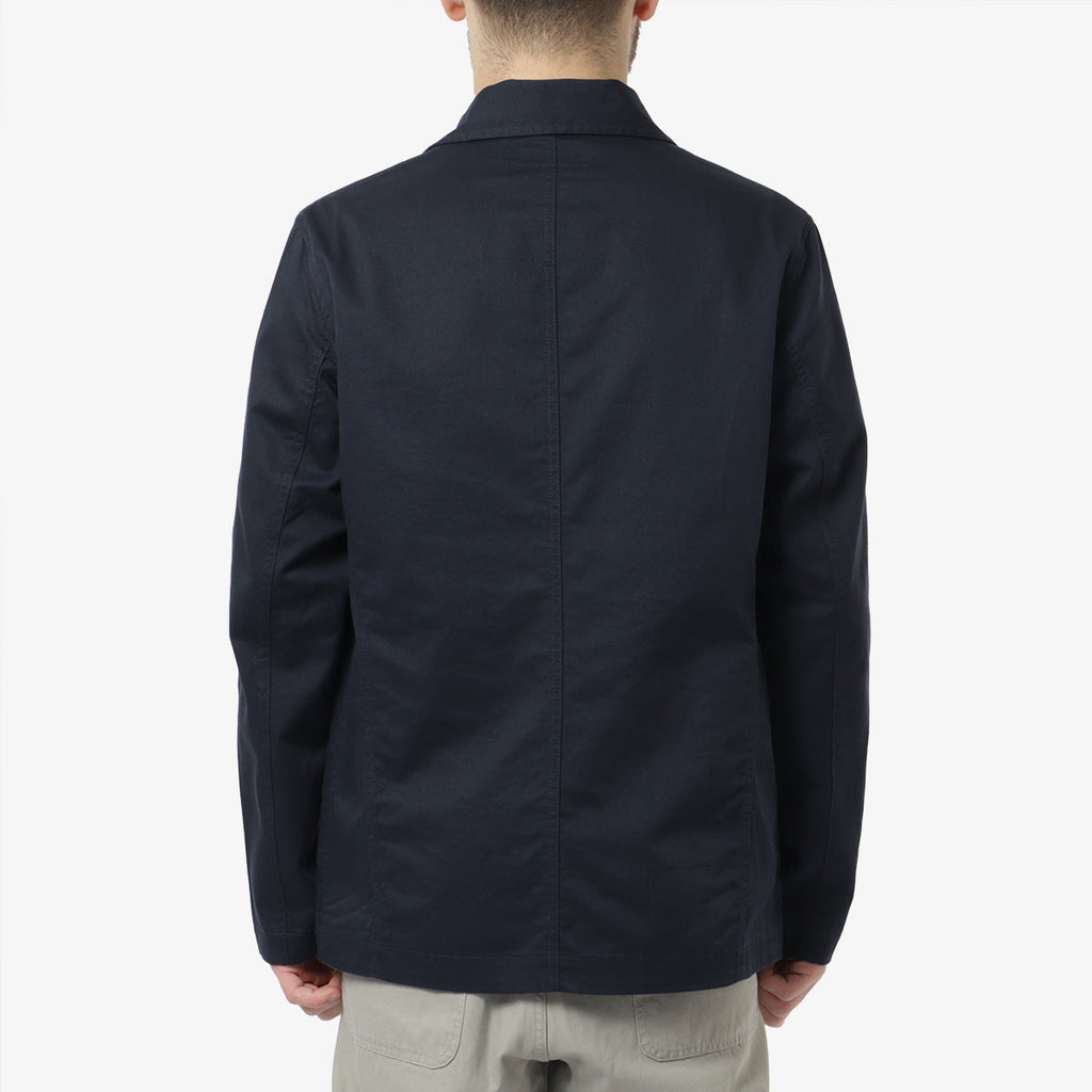 Universal Works Bakers Jacket, Navy, Detail Shot 3