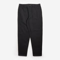 Universal Works Brushed Moleskin Military Chino in Black, front view
