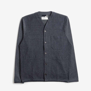 Cardigan Universal Works - Polaire en coton mélangé bleu marine