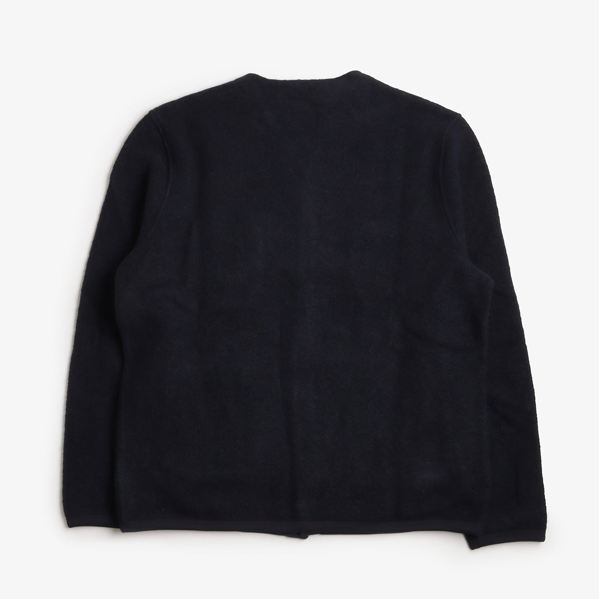 Universal Works Cardigan, Wool Fleece Navy, Detail Shot 2