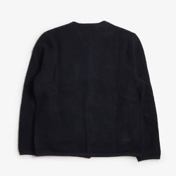 thumbnail Universal Works Cardigan, Wool Fleece Navy, Detail Shot 2