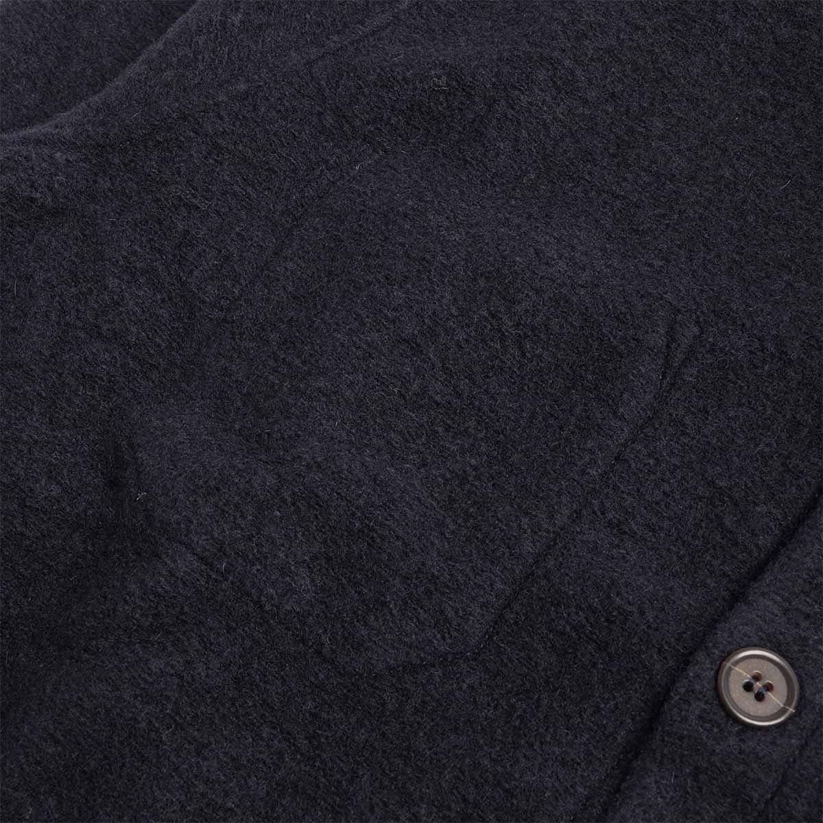 Universal Works Cardigan, Wool Fleece Navy, Detail Shot 3
