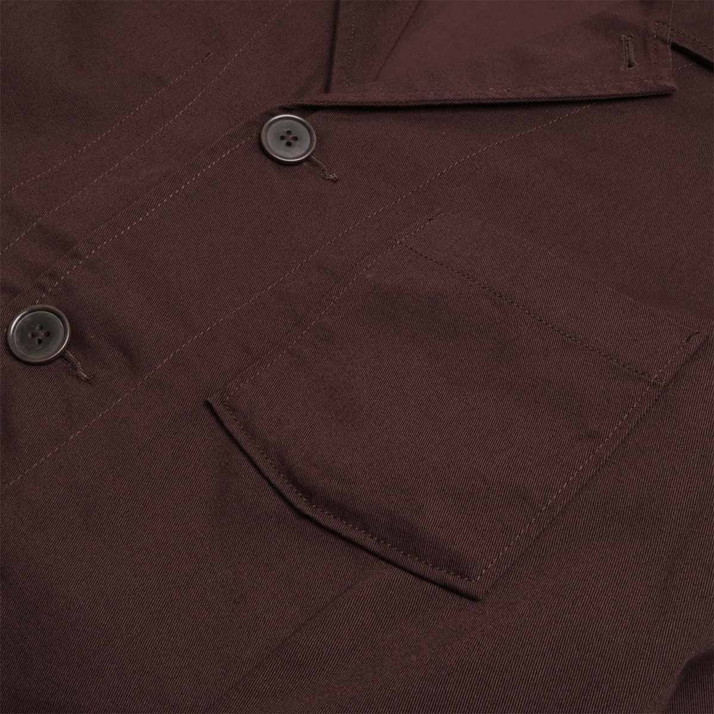 Universal Works Dizzy Jacket, Brown Twill, Detail Shot 4