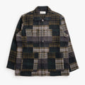 Universal Works Dockside Jacket, Japanese Patchwork Green, Detail Shot 1