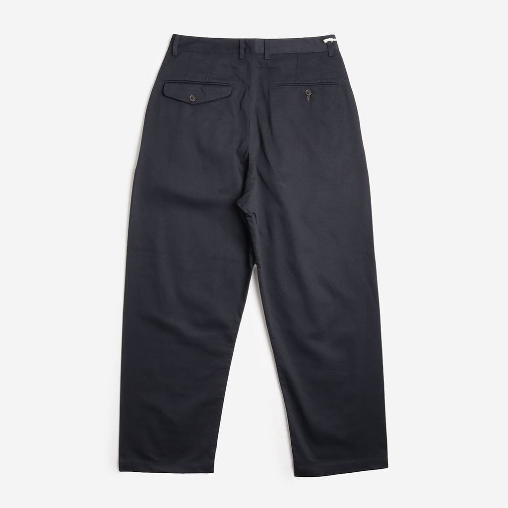 Universal Works Double Pleat Pant, Navy Twill, Detail Shot 5