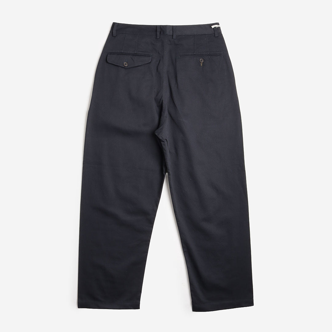 Universal Works Double Pleat Pant, Navy Twill, Detail Shot 5