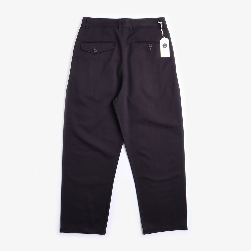 Universal Works Double Pleat Pant, Black, Detail Shot 3