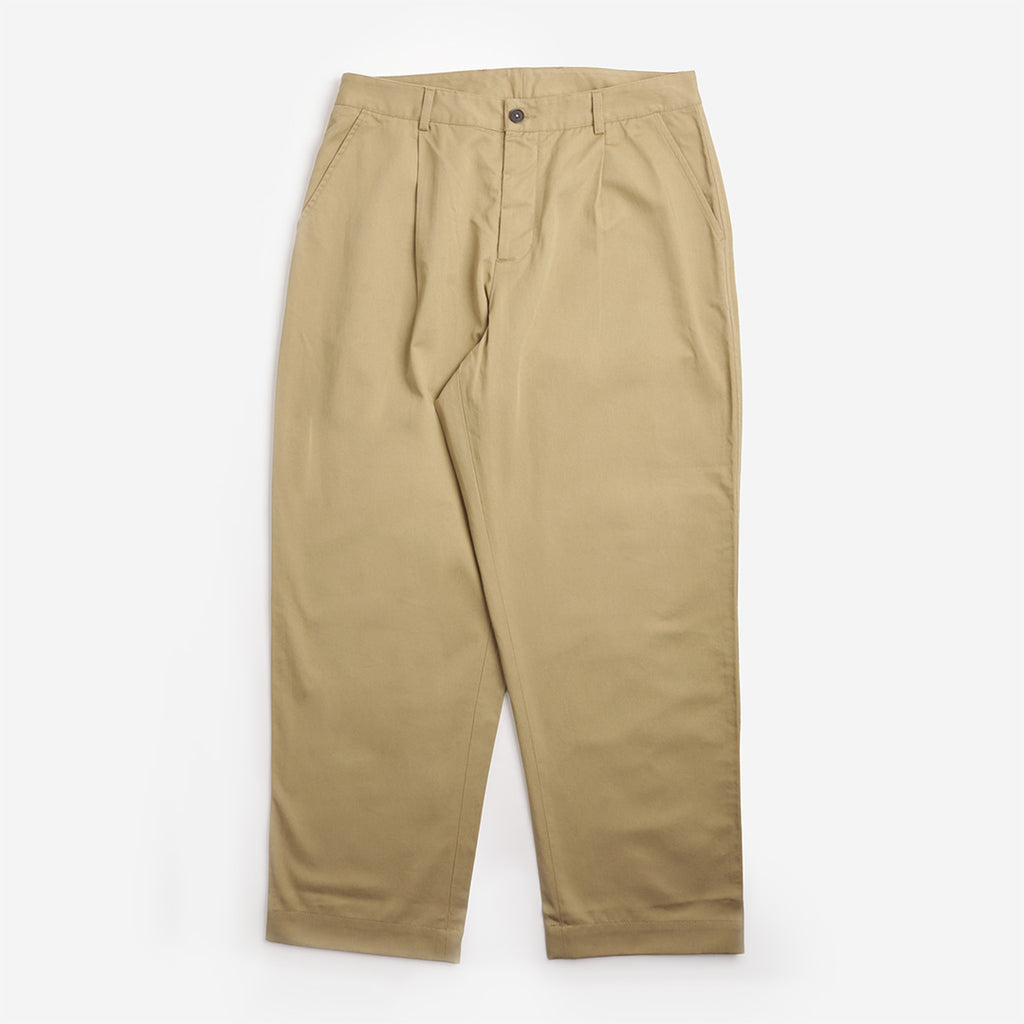 Universal Works Duke Pant in Sand, front view