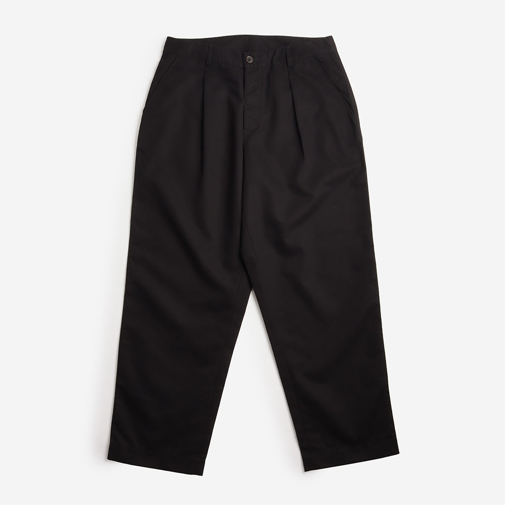 Universal Works Duke Pant, Brushed Polytech Black, Detail Shot 1