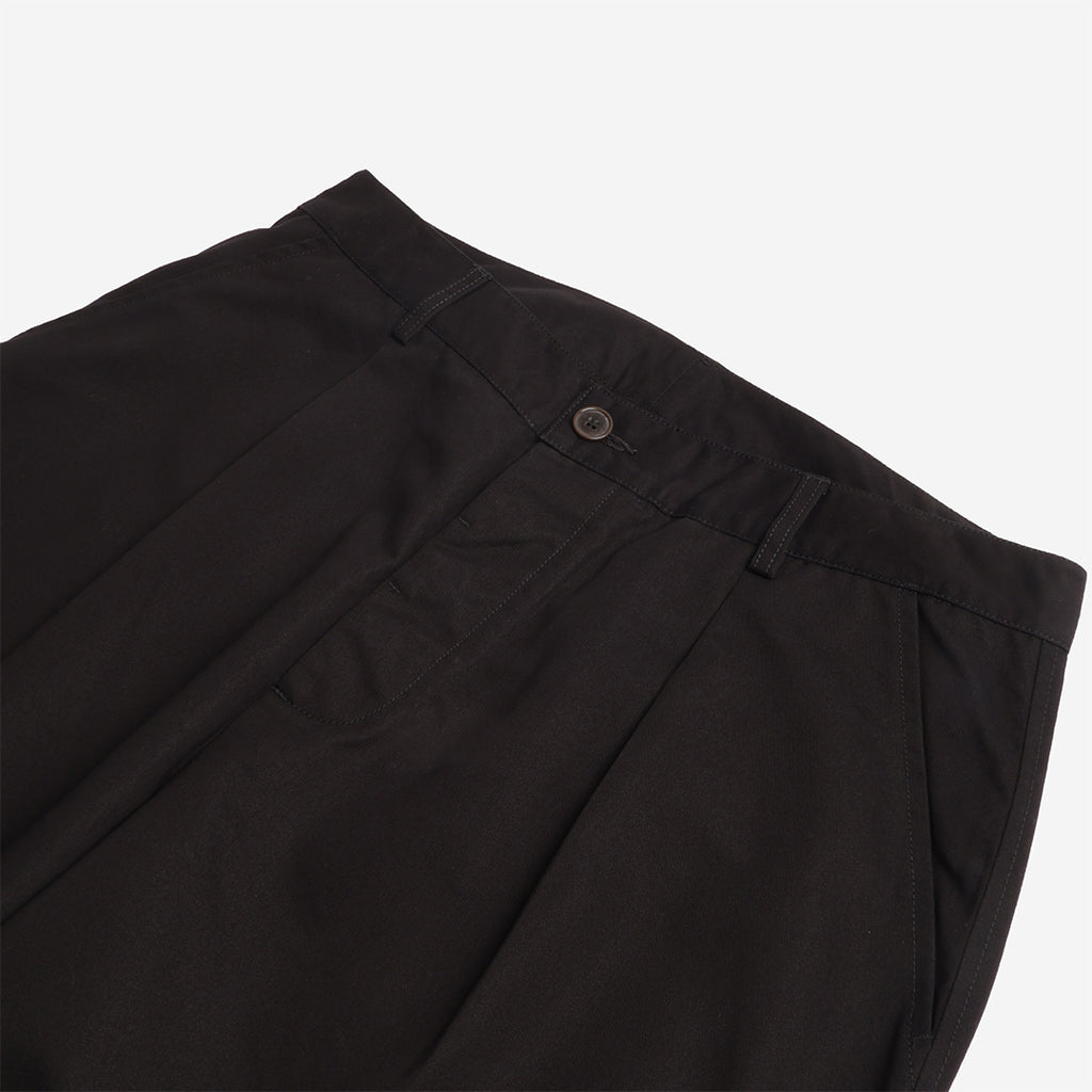 Universal Works Duke Pant, Brushed Polytech Black, Detail Shot 2