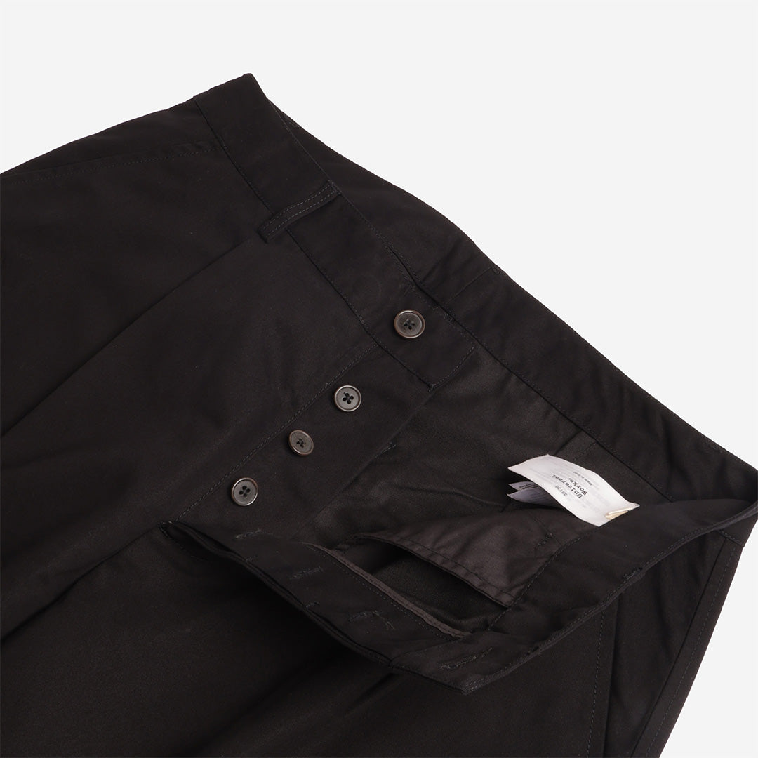 Universal Works Duke Pant, Brushed Polytech Black, Detail Shot 3