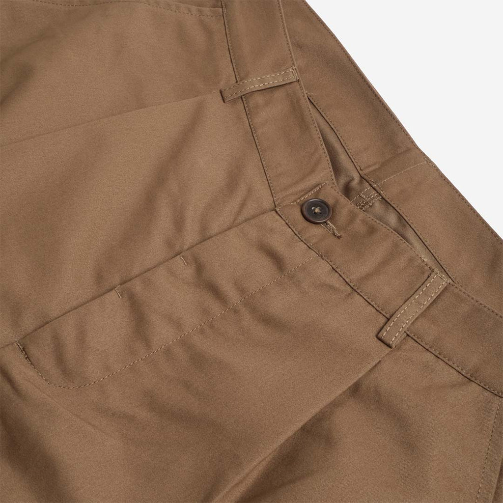 Universal Works Duke Pant, Brushed Polytech Khaki, Detail Shot 2