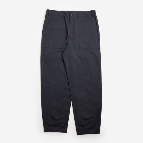 Universal Works Fatigue Pant in Navy, front view