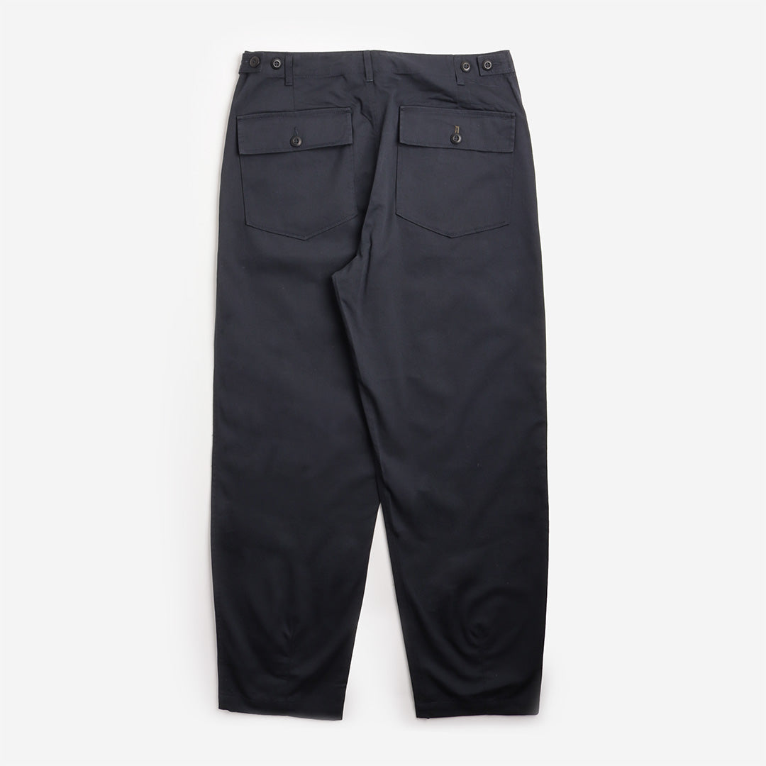 Universal Works Fatigue Pant in Navy, back view