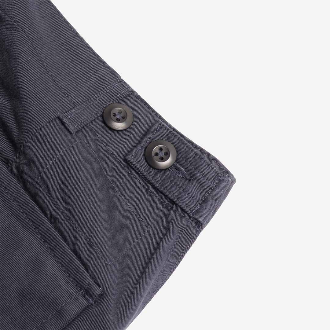Waistband button and belt loop detail, Fatigue Pant