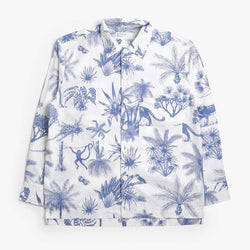 thumbnail Universal Works Fatigue Shirt, Jungle Toile Poplin White, Detail Shot 1