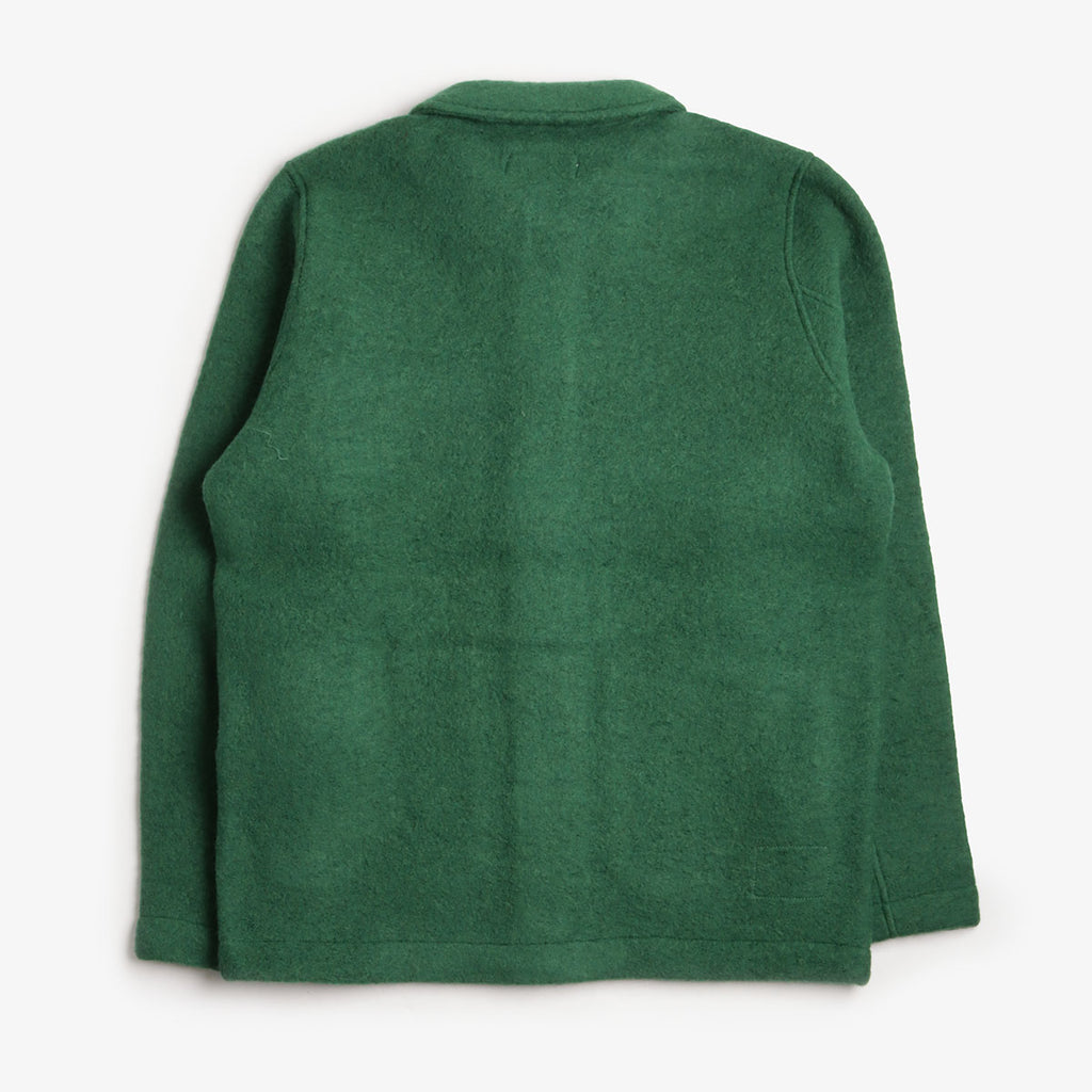 Universal Works Field Jacket, Wool Fleece Green, Detail Shot 2