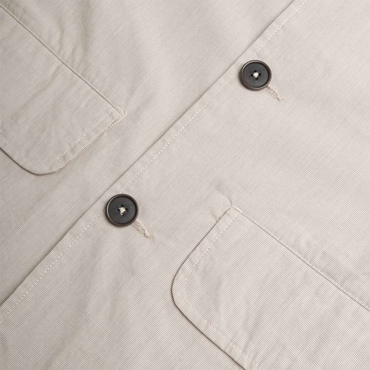 main Universal Works Franck Jacket, Kennedy Stripe Brown, Detail Shot 4