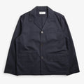 Universal Works Franck Jacket, Navy Twill, Detail Shot 1