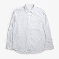 Universal Works Lazy Day Shirt, Urban Stripe Sky, Detail Shot 1