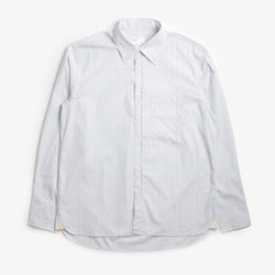 thumbnail Universal Works Lazy Day Shirt, Urban Stripe Sky, Detail Shot 1