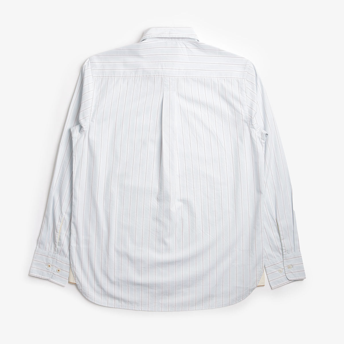 main Universal Works Lazy Day Shirt, Urban Stripe Sky, Detail Shot 2