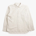 Universal Works Lazy Day Shirt, Pop Stripe One Ecru, Detail Shot 1