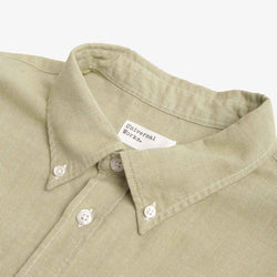 thumbnail Universal Works Lazy Day Shirt, Neptune Cotton Green, Detail Shot 2