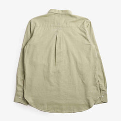 thumbnail Universal Works Lazy Day Shirt, Neptune Cotton Green, Detail Shot 4