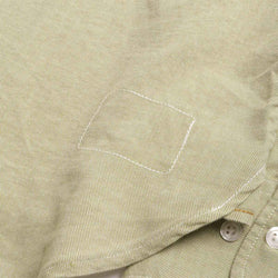 thumbnail Universal Works Lazy Day Shirt, Neptune Cotton Green, Detail Shot 6