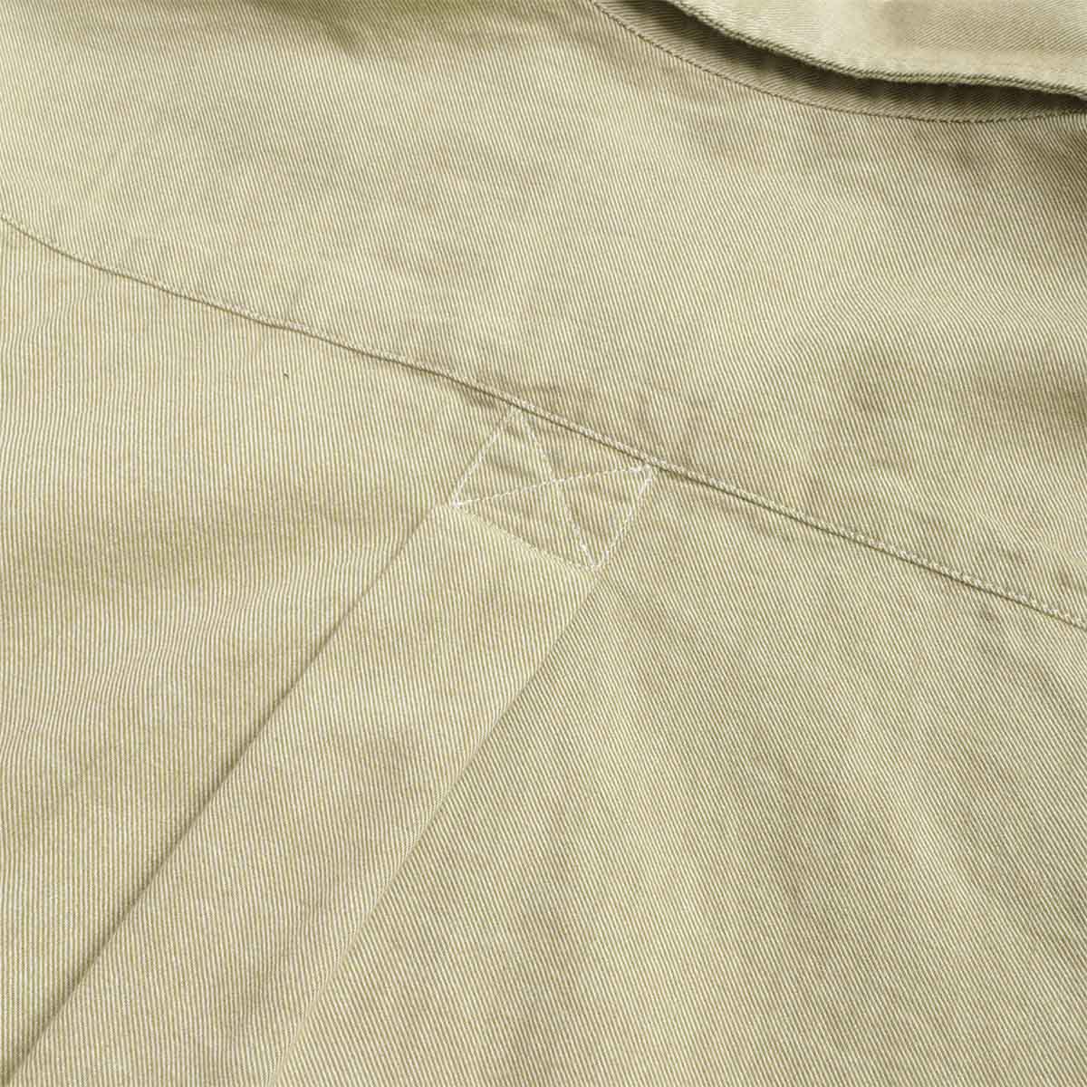 Universal Works Lazy Day Shirt, Neptune Cotton Green, Detail Shot 5
