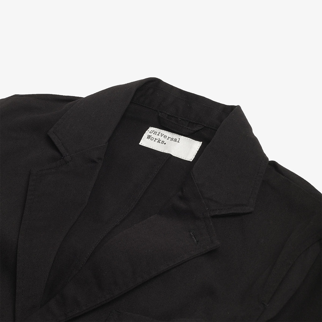 Universal Works London Jacket, Black Twill, Detail Shot 2