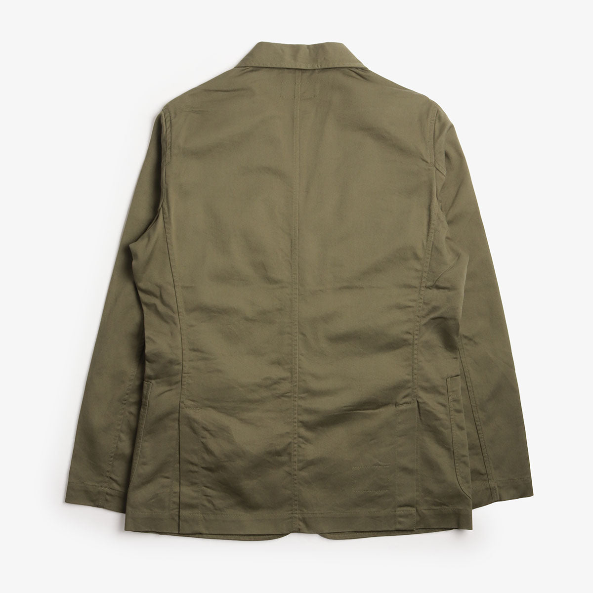 main Universal Works London Jacket, Light Olive Twill, Detail Shot 4